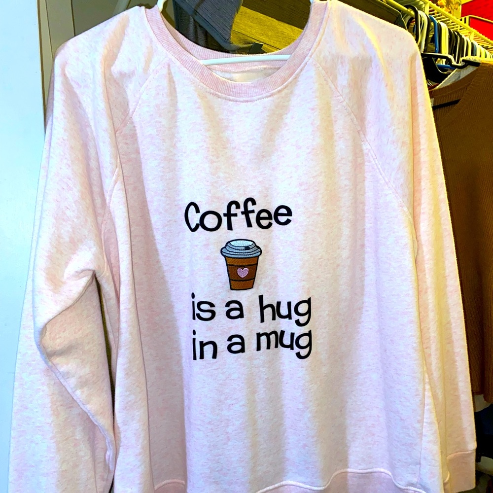 Coffee crew neck sweater